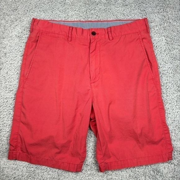 Cremieux Shorts Mens 32 Flat Front Chino Pink 4 Pockets Design Classic Cotton - Picture 1 of 4